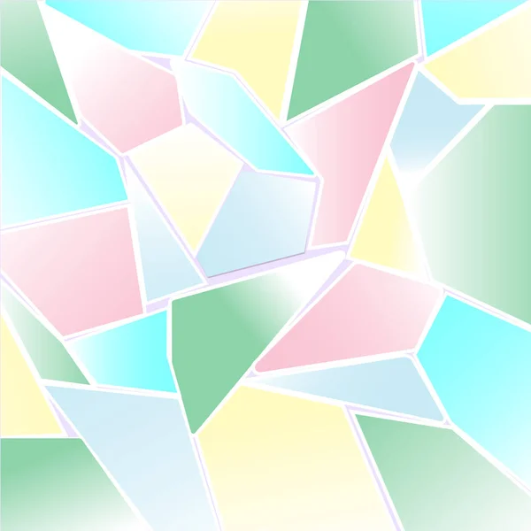 Pastel Colorido Polígono Forma Fondo Mosaico — Vector de stock