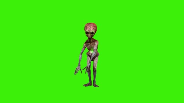 Alien Thriller Dance Écran Vert — Video
