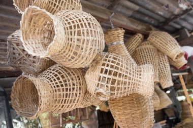 El yapımı sepet Wicker