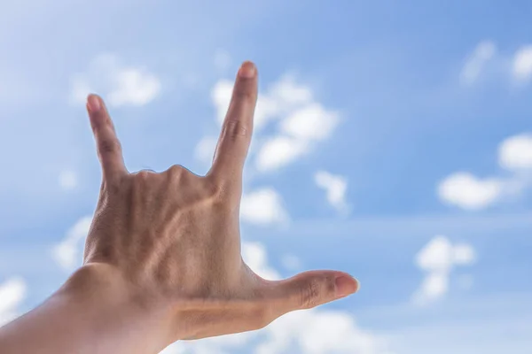 I love you hand sign — Stock Photo, Image