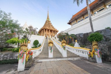 Güzel merdivenler Wat Phra Phutthabat, Saraburi Tayland
