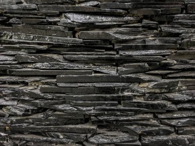 siyah granit duvar dokusu