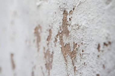 Beyaz beton duvar aşınması 