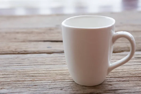 Taza de café blanco vacía — Foto de Stock