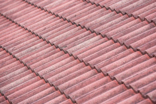 Oude rode dakpannen — Stockfoto