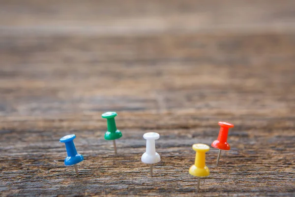 Renkli odak Tahta arkaplan üzerine birçok lobut ve kopyalama alanı