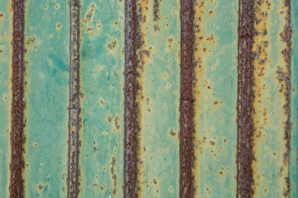 Patrón Óxido Pared Verde Hoja Metal Textura Fondo — Foto de Stock