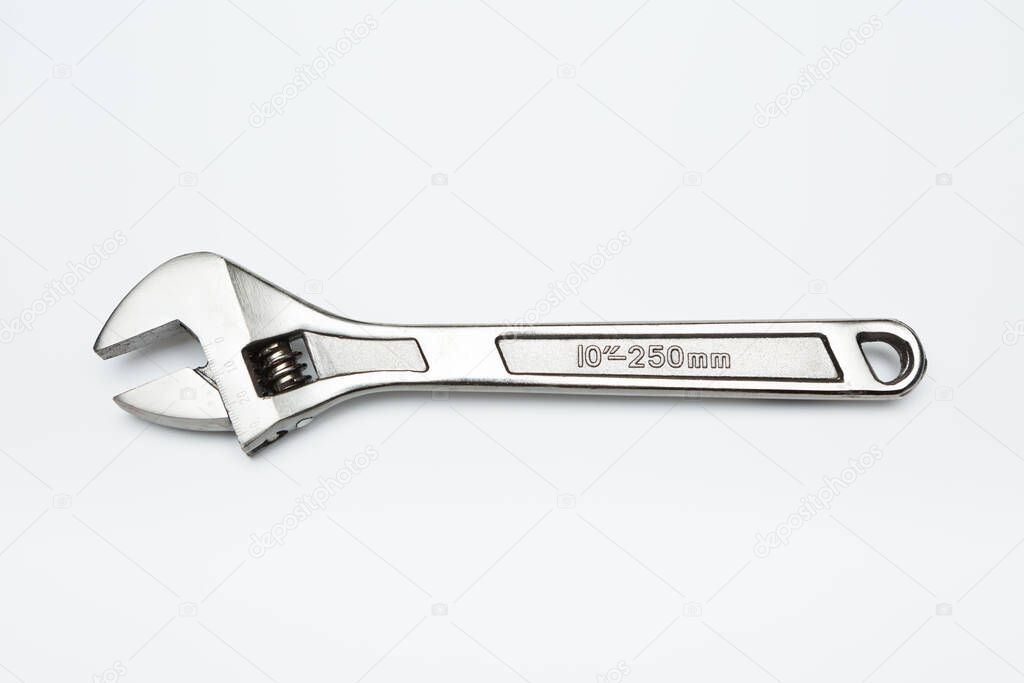 Isolated of spanner on white background