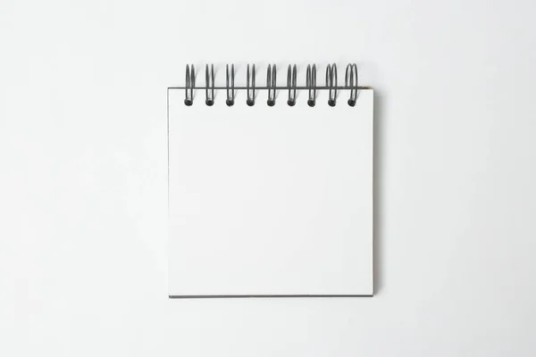 Top View Notepads White Background — Stock Photo, Image