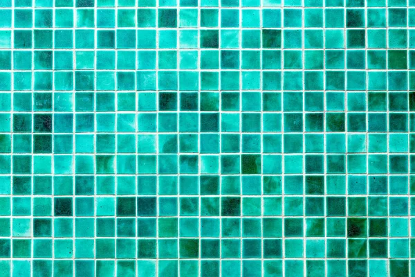 Padrão Azulejos Azul Turquesa Mosaico Fundo Textura Parede — Fotografia de Stock