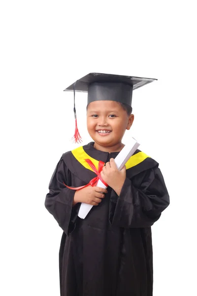 Portrait Asian Kindergarten Boy Feeling Happy Excited Wearing Simple Home Royalty Free Stock Photos