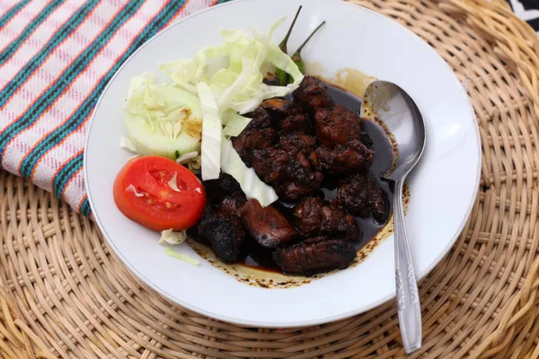 Sate Kambing Indonesisches Lamm Satay Lieblings Und Traditionelles Essen Während — Stockfoto