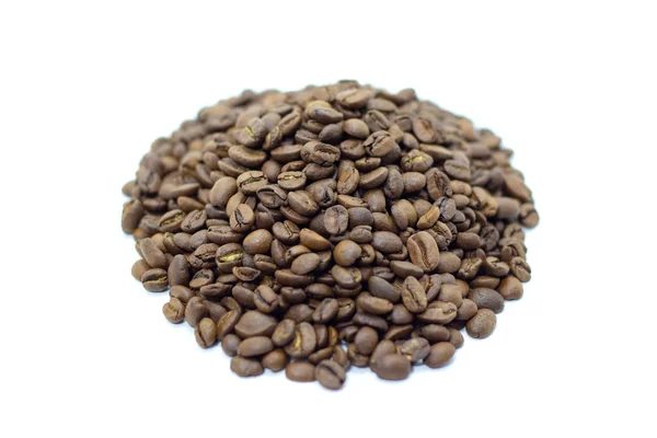 Coffee beans on a white background place for text background — Stock Photo, Image