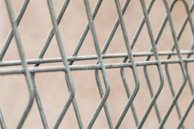 Arka plan için çelik çit yakın çekim.