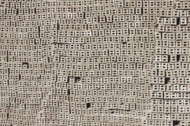 İnşaat sırasına göre tuğla döşeme. Arka plan için.