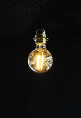 Kopya alanı ile klasik lamba dekoratifi.