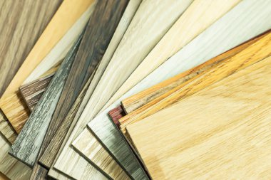 PVC Polymer Vinil numunesi, yer tasarımını seçecek müşteriler için