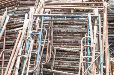 Ev yapımı için birçok eski yapı iskelesi