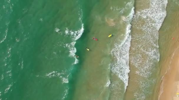 Circuler au-dessus de la mer et surfer 