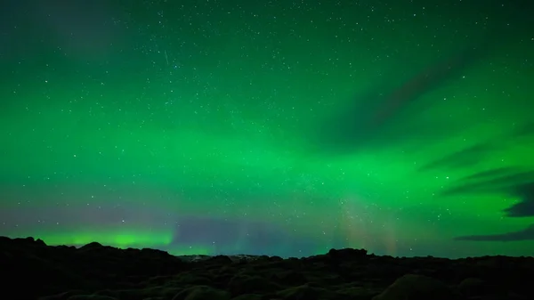 Aurora Boreal Aurora Boreal Fenómeno Natural Que Puede Pintar Cielo — Foto de Stock