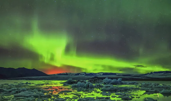 Aurora Boreal Aurora Boreal Fenómeno Natural Que Puede Pintar Cielo — Foto de Stock