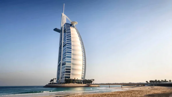 Das Weltweit Erste Sterne Luxushotel Burj Arab Dubai — Stockfoto