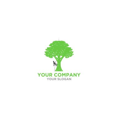 Arborist Tree Service Logo Tasarım Vektörü