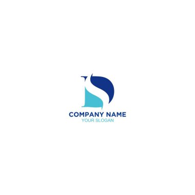 Mavi Ds Logo Tasarım Vektörü