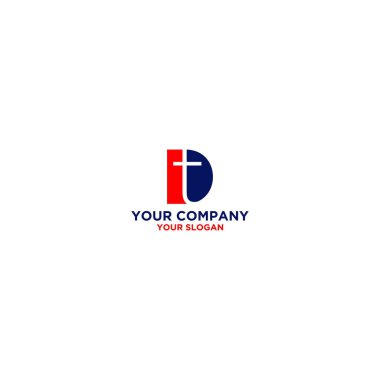 D Kilisesi Logo Tasarım Vektörü