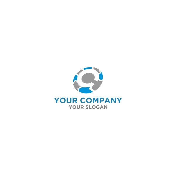 Elips Logo Design Vector — Stock Vector