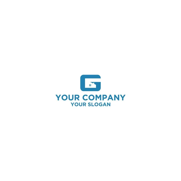 Home Costruzione Logo Design Vector — Vettoriale Stock