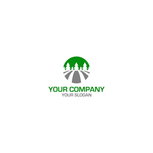 Green Hill Logo Tasarım Vektörü — Stok Vektör