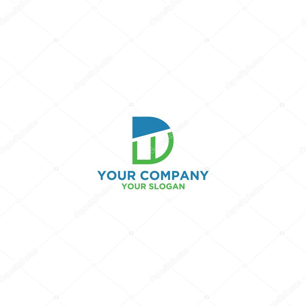 DW accounting logo design vector template