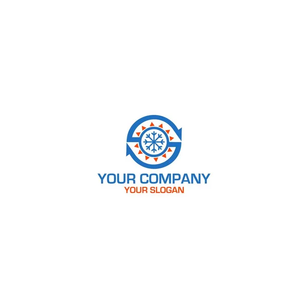 Hvac S Logo Tasarım Vektörü