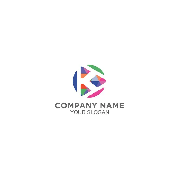 Digital Colorfull Logo Design Vecteur — Image vectorielle