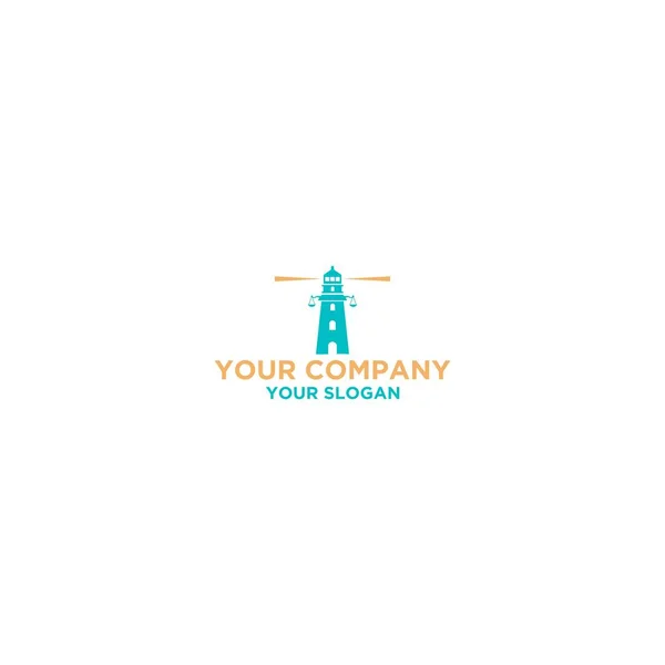 Lighthouse Law Firm Logo Design Vecteur — Image vectorielle