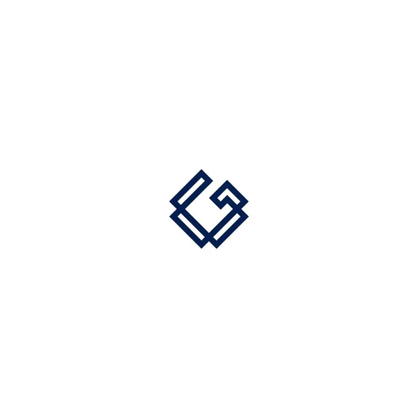 Monoline Letter Logo Ontwerp Vector — Stockvector