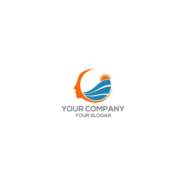 Patologia Onda Logo Design Vector — Vetor de Stock