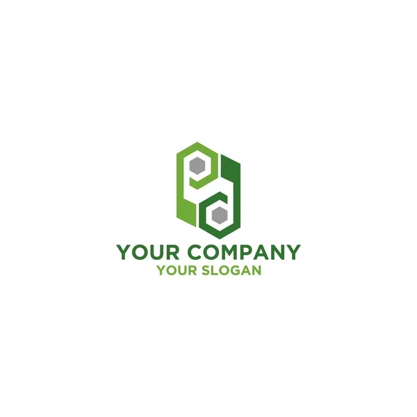 Vecteur Conception Logo Vert — Image vectorielle