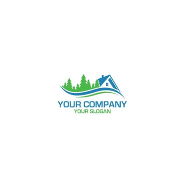 Valley Home Logo Tasarım Vektörü