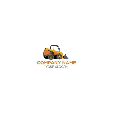 Tekerlek Skidders Ormancılık Logo Tasarım Vektör