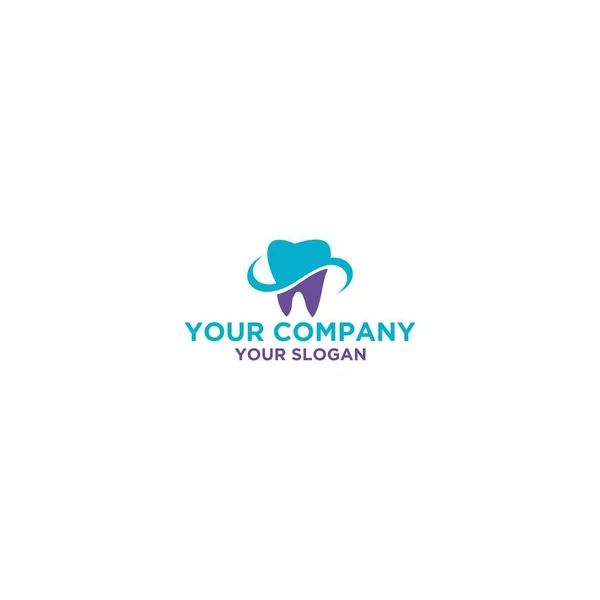 Wave Dental Logo Design Vektor — Stock vektor