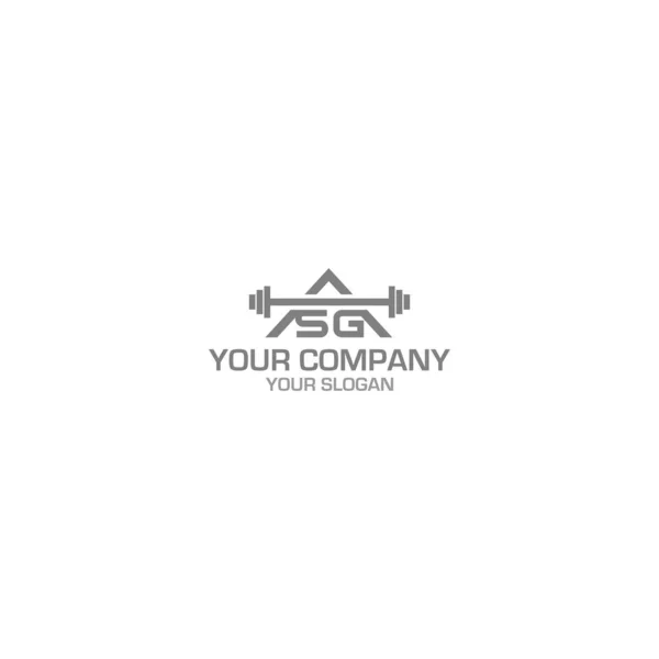 SG Fitness Logo Design Vector