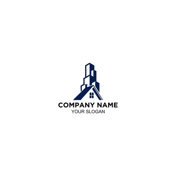 Building Home Logo Design — Stock Vector
