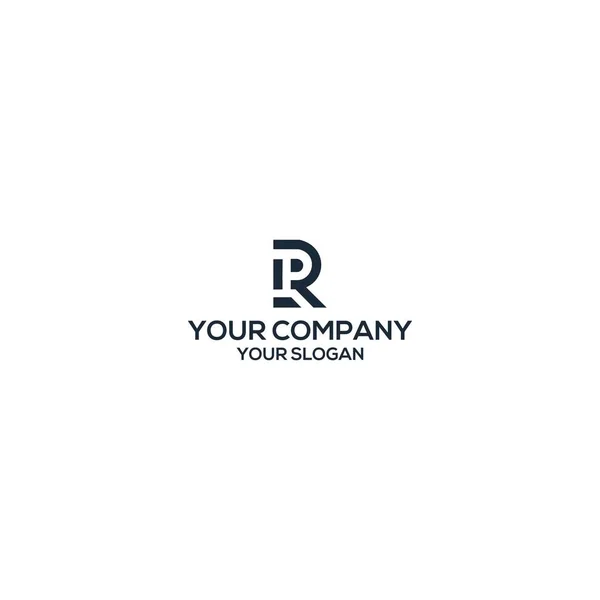 R ve P logo tasarım vektörü