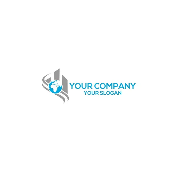 Global Contabilidade Logo Design Vector —  Vetores de Stock