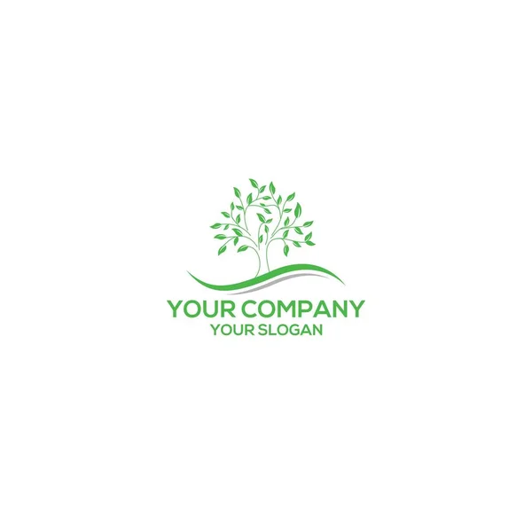 Astratto Della Vita Albero Logo Design — Vettoriale Stock