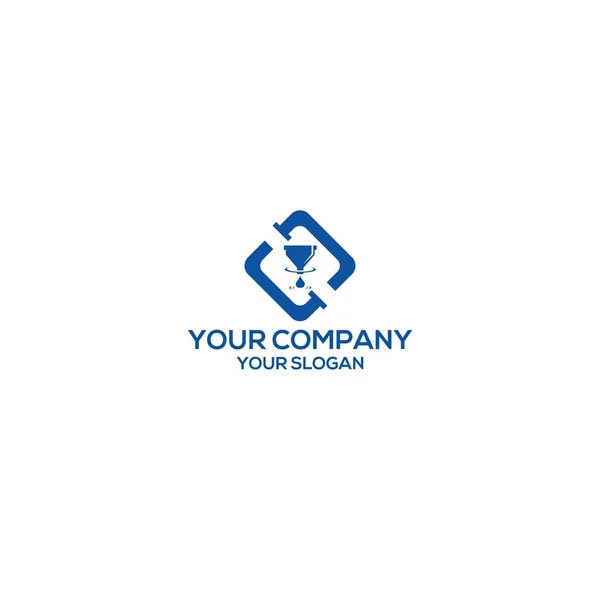 Filtrering Vatten Vvs Logo Design — Stock vektor