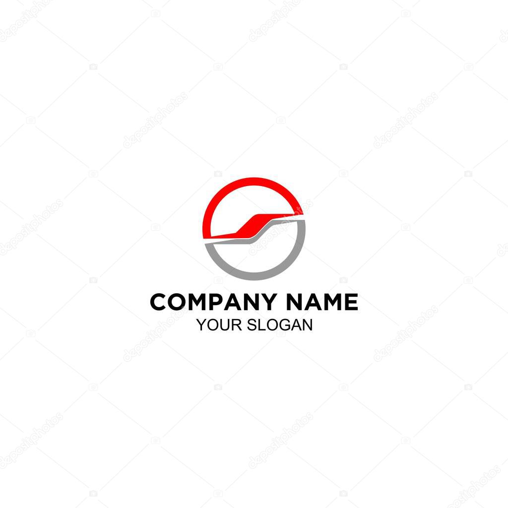 S steering wheel logo design vector