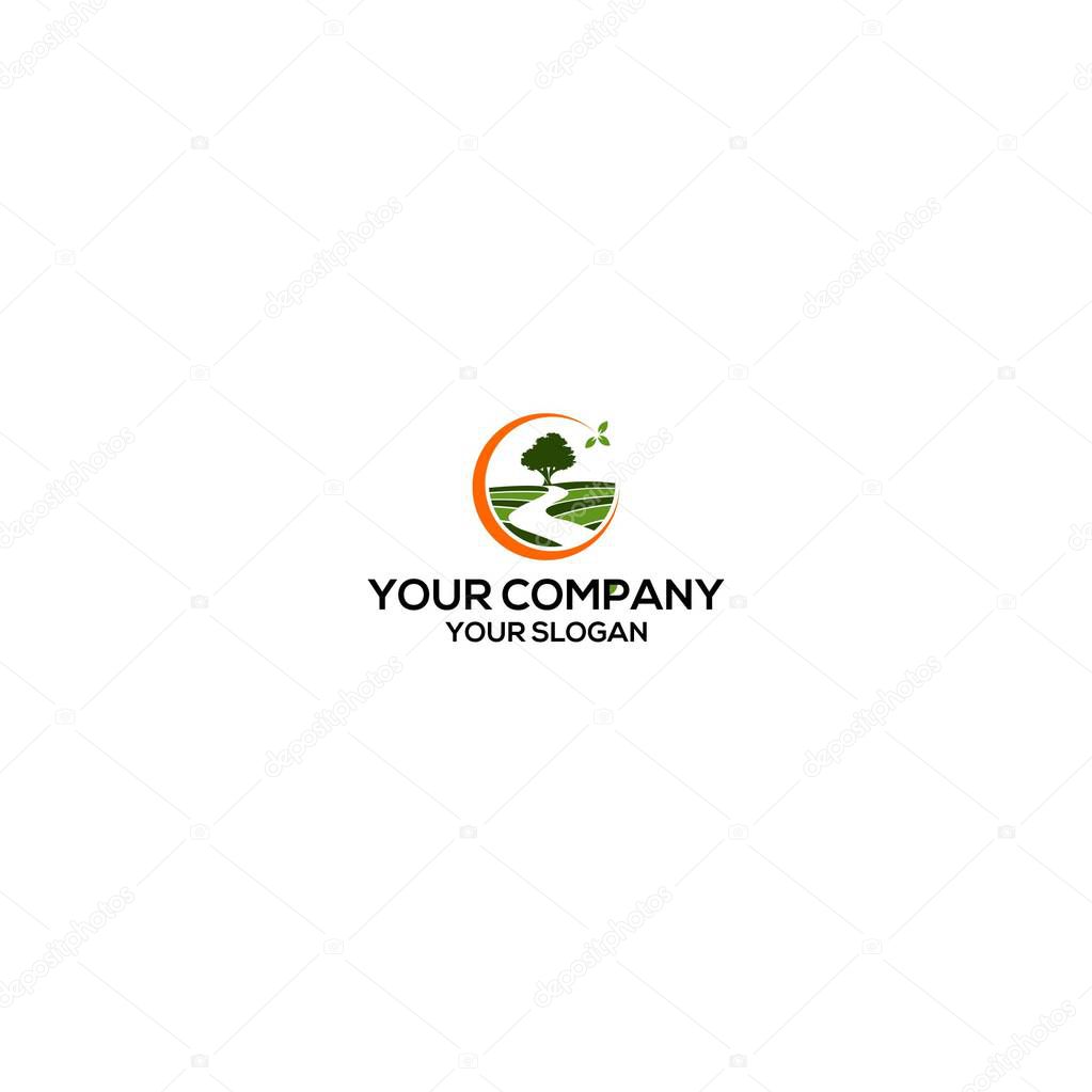 The way to oak tree logo design